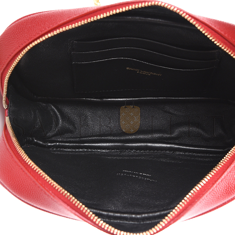 YSL LOU MINI BAG IN MATELASSÉ GRAIN DE POUDRE EMBOSSED LEATHER 6125791GF076008 (19*10.5*5cm)